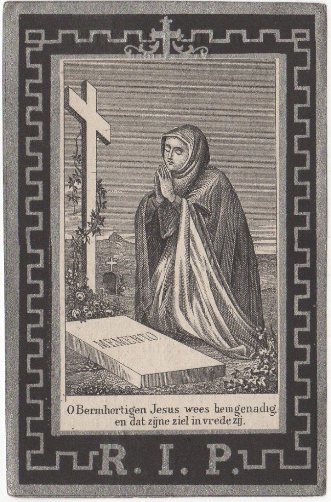 Margaretha Koopman 1842 - 1870 Wervershoof, 27 jaar oud, Verzamelen, Bidprentjes en Rouwkaarten, Verzenden