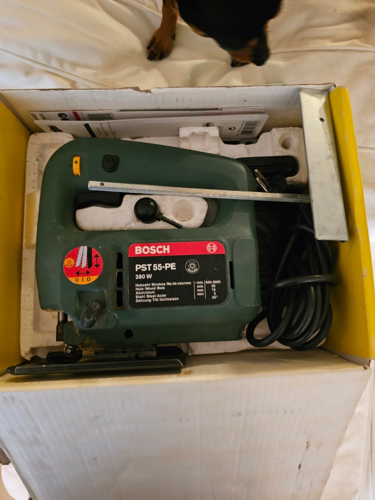 Bosch PST 55-PE Decoupeerzaag 380W, Ophalen, Gebruikt, Decoupeerzaag, 30 tot 70 mm