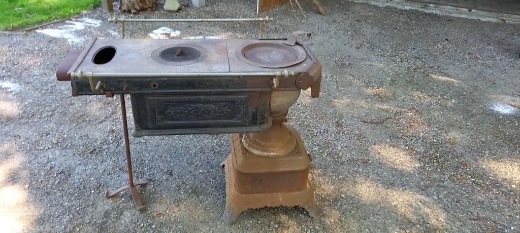 Plattebuis Kachel, Huis en Inrichting, Kachels, Ophalen, Gebruikt, Overige brandstoffen, Plattebuiskachel