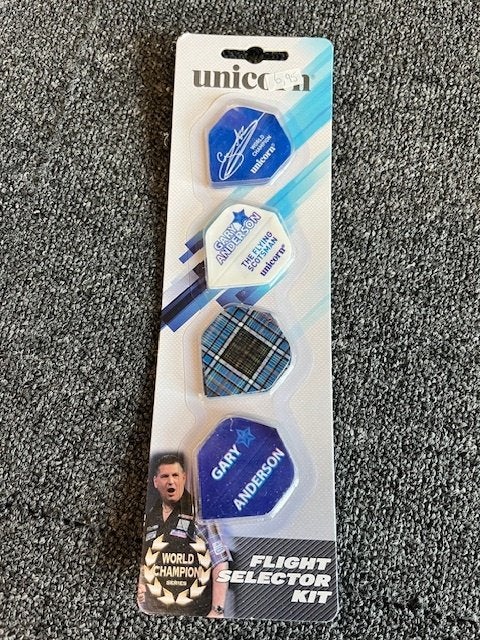 dart flights Unicorn Gary Anderson 4 setjes à € 6,95, Ophalen of Verzenden, Nieuw, Flights