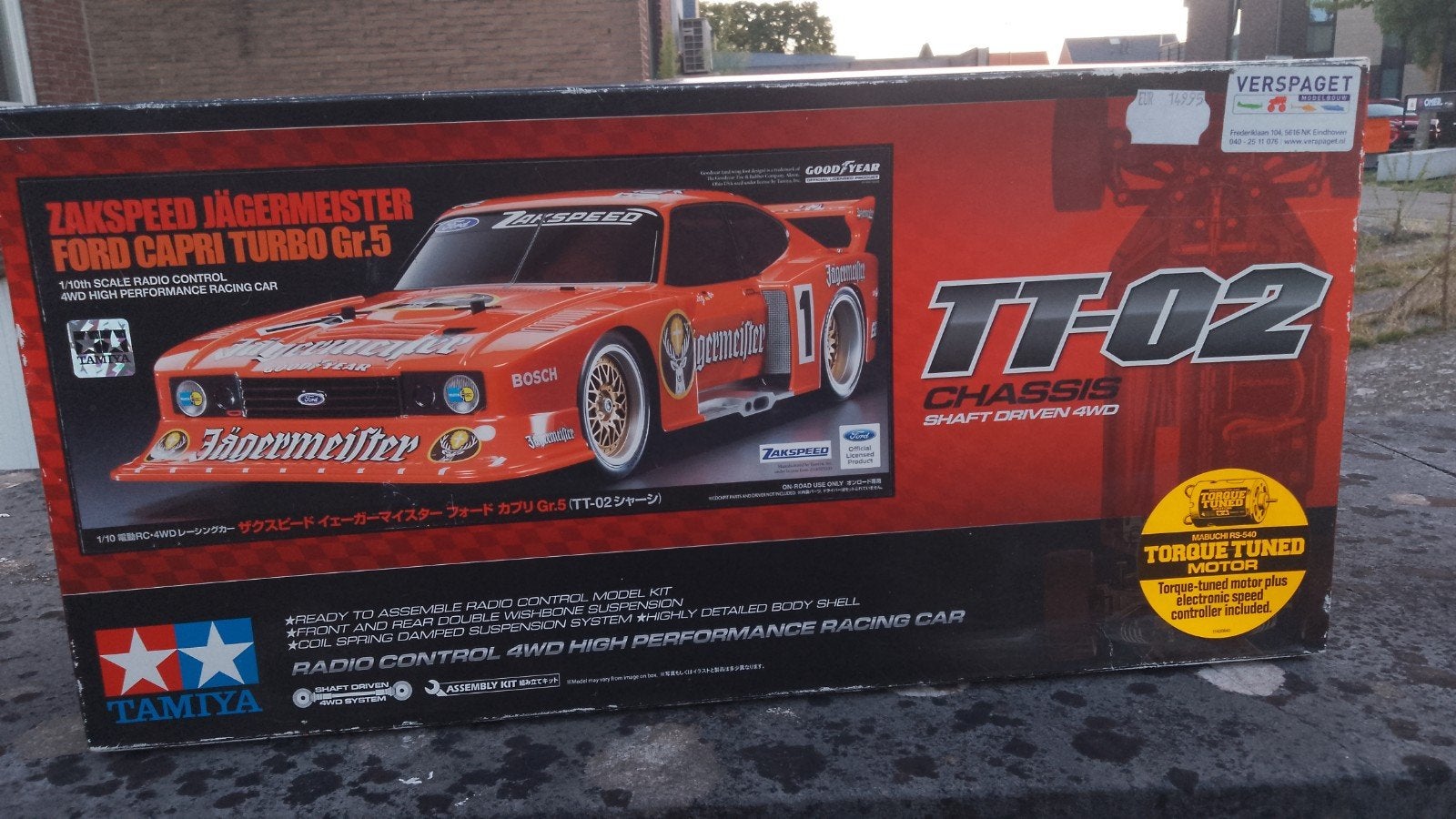 Tamiya Ford Capri Jägermeister 1:10, Zo goed als nieuw, Schaal 1:10, Auto onroad, Ophalen