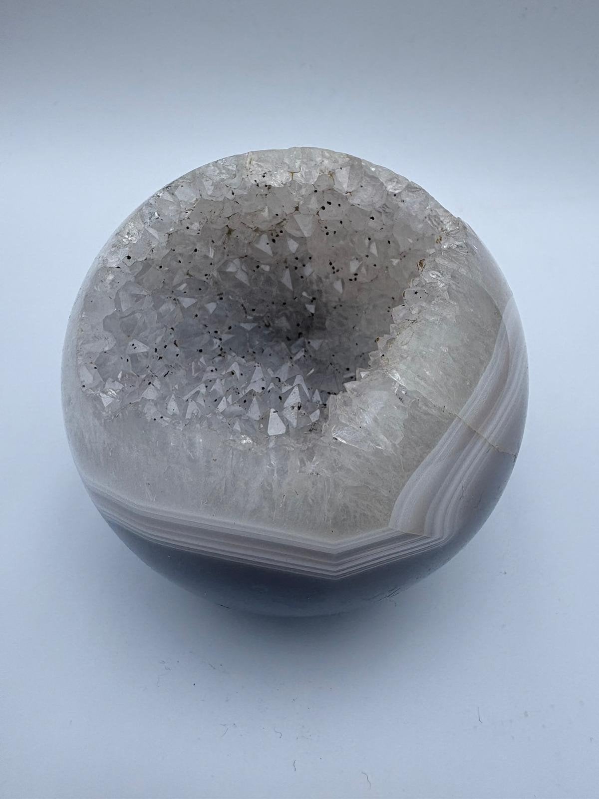 Prachtige Agaat Geode Bol - Decoratief en Uniek, Ophalen of Verzenden, Zo goed als nieuw
