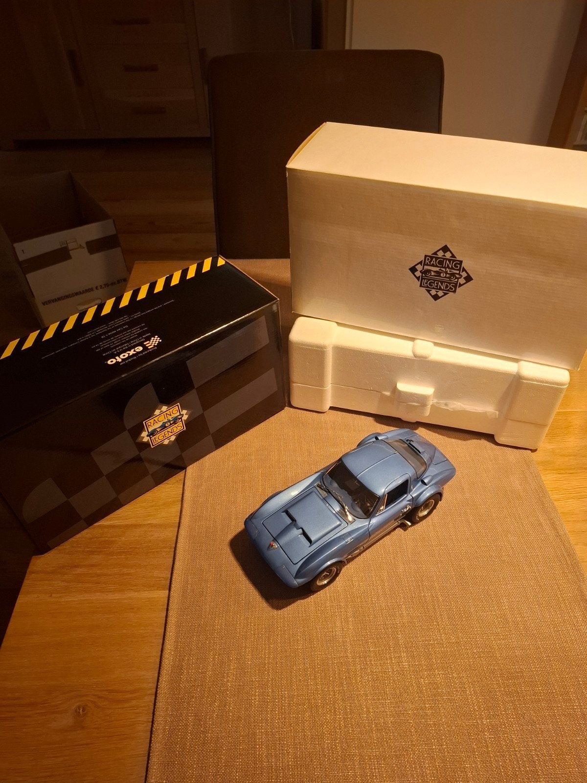 Corvette Grand Sport Exoto 1:18, Hobby en Vrije tijd, Ophalen of Verzenden, Nieuw, Auto, Overige merken