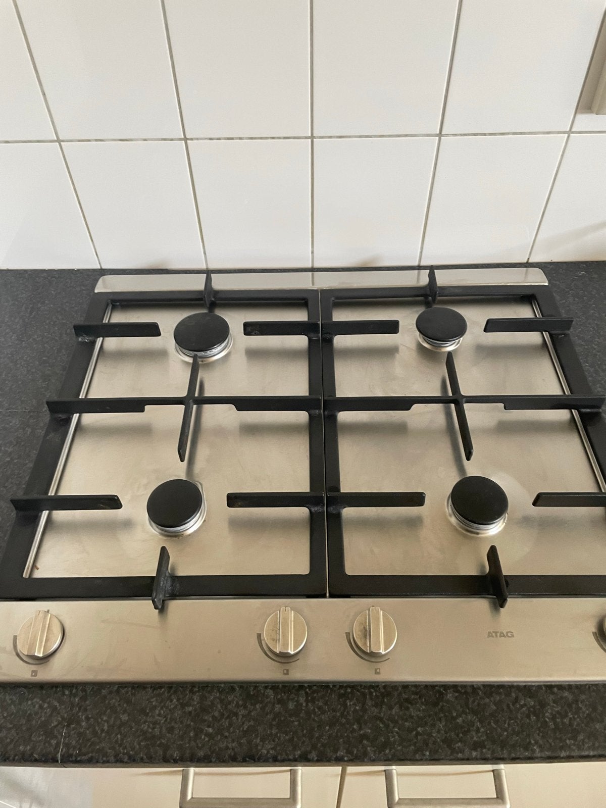 ATAG Inbouw Gaskookplaat - 4 Pitten(elektrische ontsteking), Witgoed en Apparatuur, Kookplaten, Ophalen, Gebruikt, 4 kookzones