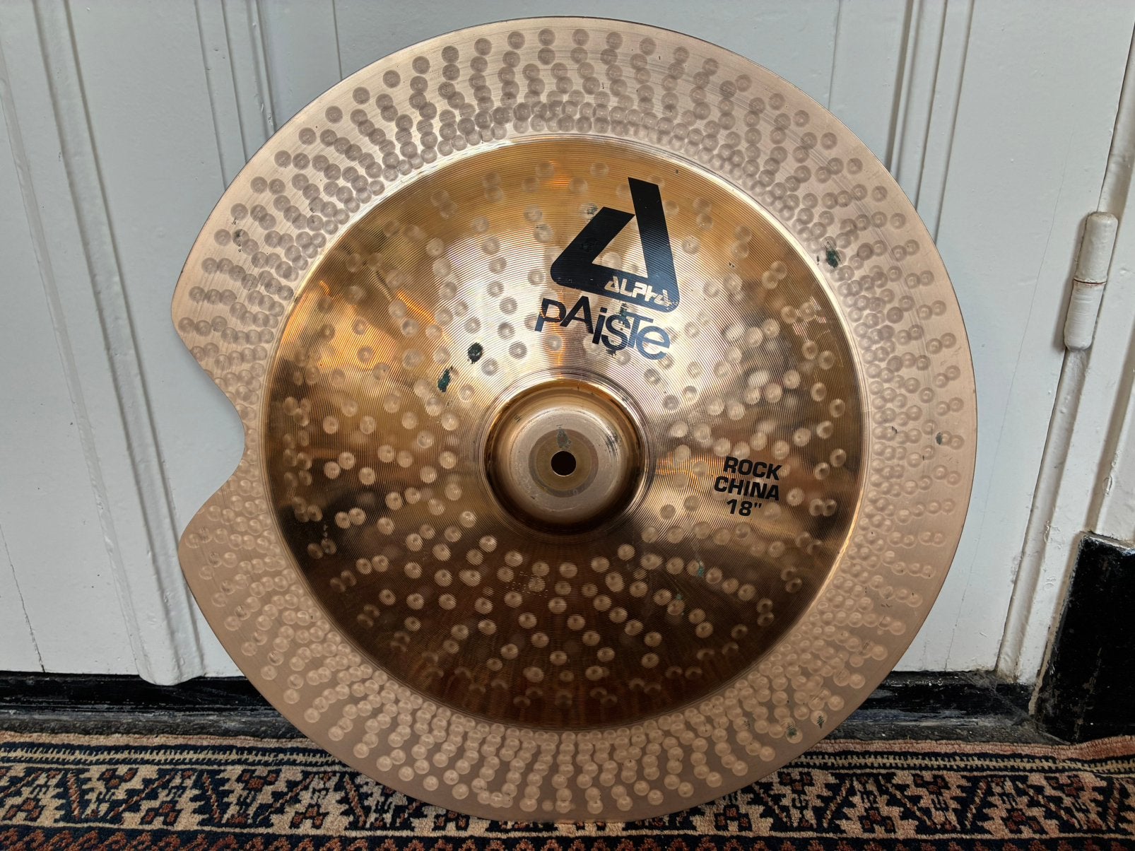 Paiste Alpha Rock China 18”, gerepareerd Bekken, Gebruikt, Duitsland, Verzenden, Melodische percussie