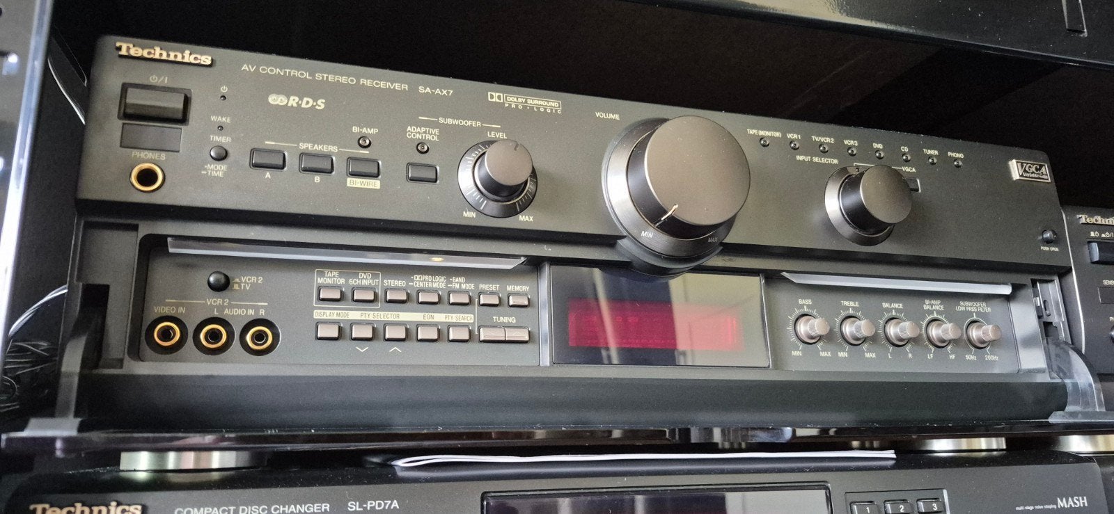 Technics SA-AX7, Ophalen of Verzenden, Zo goed als nieuw, 60 tot 120 watt, Overige merken