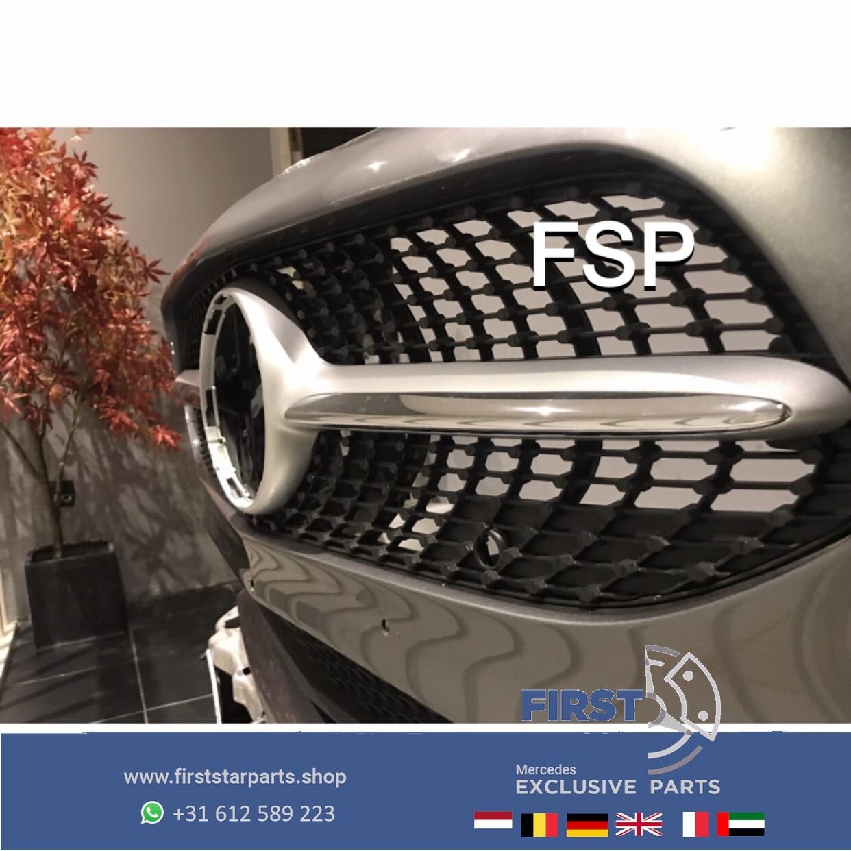 W177 AMG LINE VOORBUMPER A KLASSE 2020 A35 GRIJS COMPLEET ME, Auto-onderdelen, Gebruikt, -, Voor, Ophalen of Verzenden