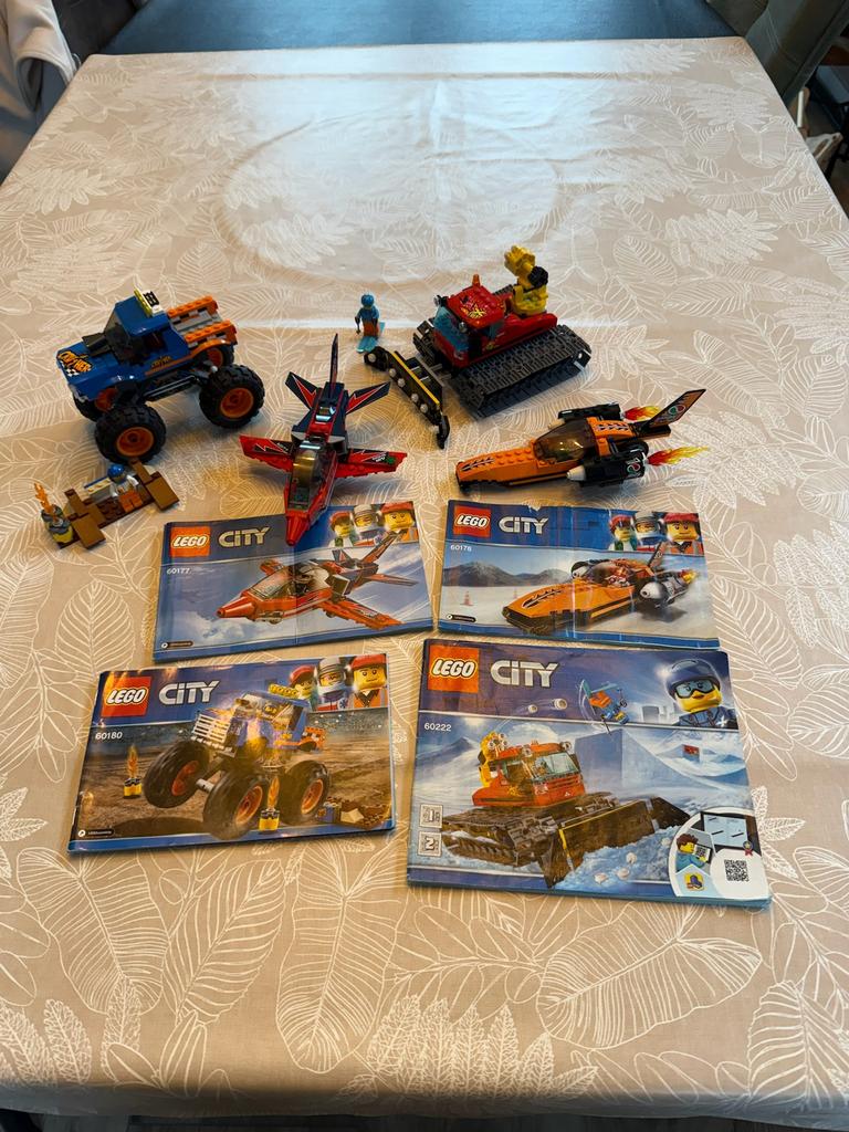 Lego City speelsets - 60177, 60180, 60178 en 60222, Ophalen, Zo goed als nieuw