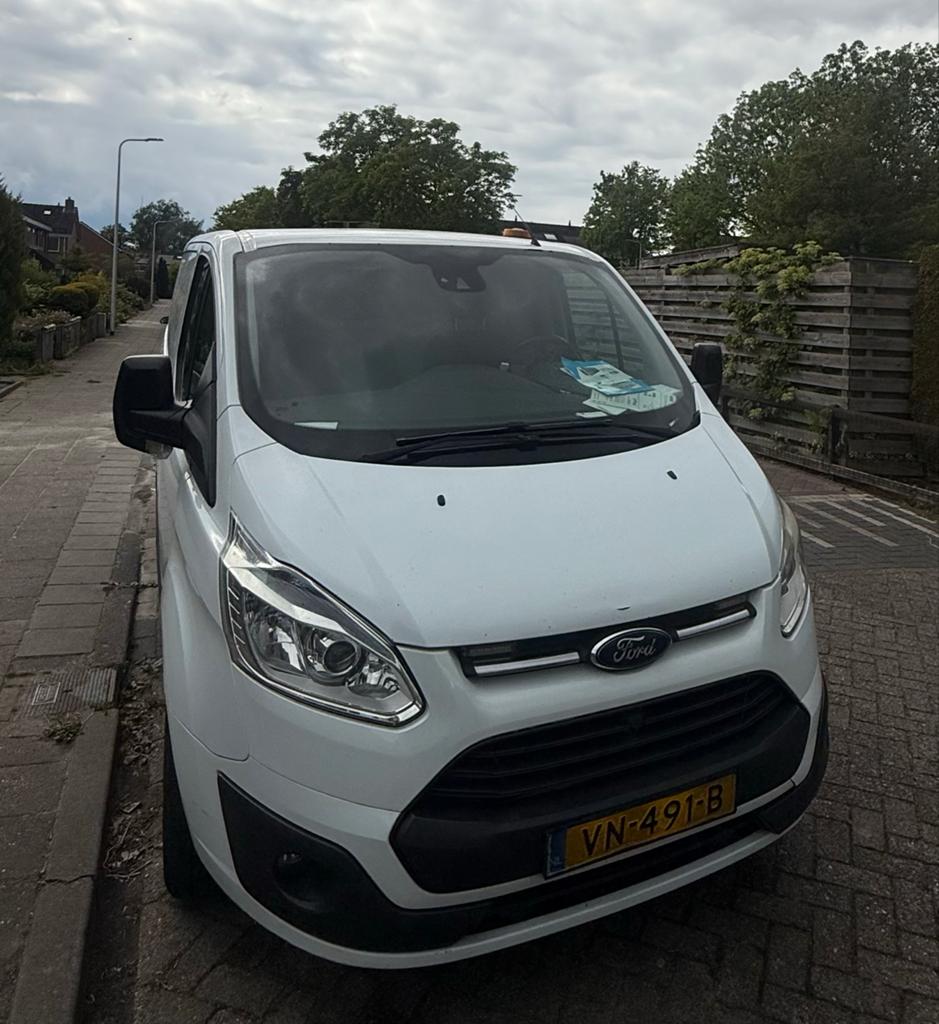 Ford Transit Custom GB 2.2 Tdci 125PK 270 L1h1 2015, Voorwielaandrijving, 4 cilinders, Wit, Bedrijf