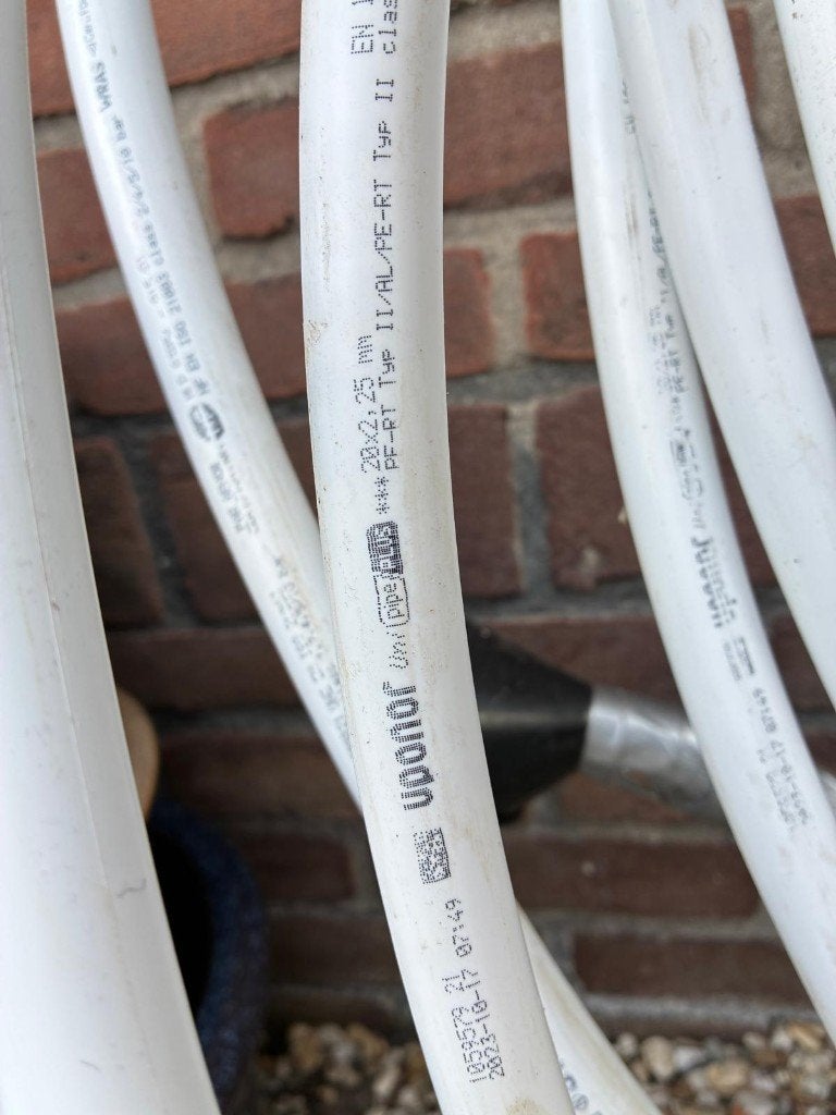 ca 18m Uponor Uni Pipe 20x2,25mm waterleiding, Ophalen, Gebruikt, 6 meter of meer, Overige typen