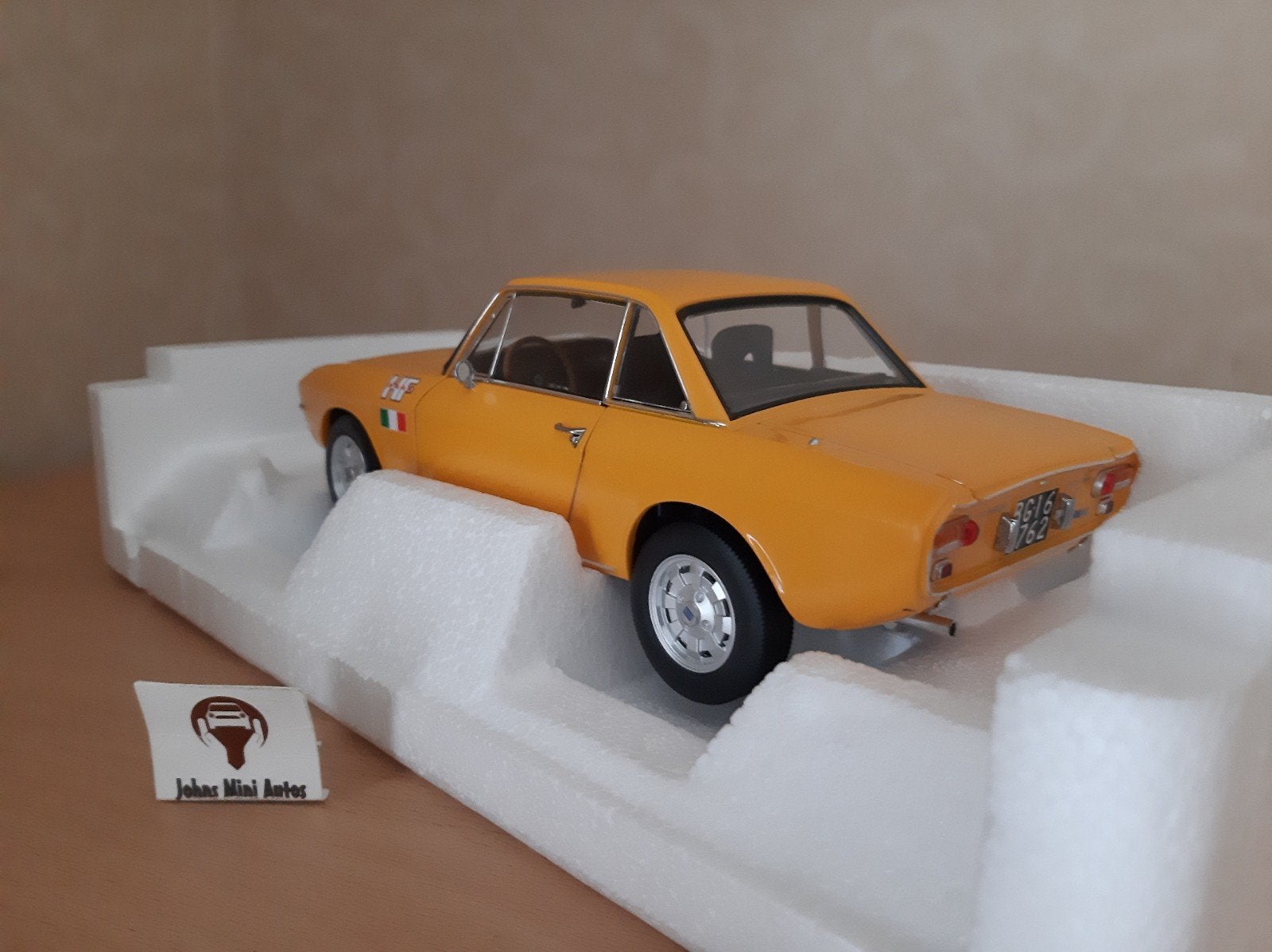 Lancia Fulvia 1600 HF 1971 Oranje LIMITED EDITION 1:18, Auto, Norev, Ophalen of Verzenden, Norev