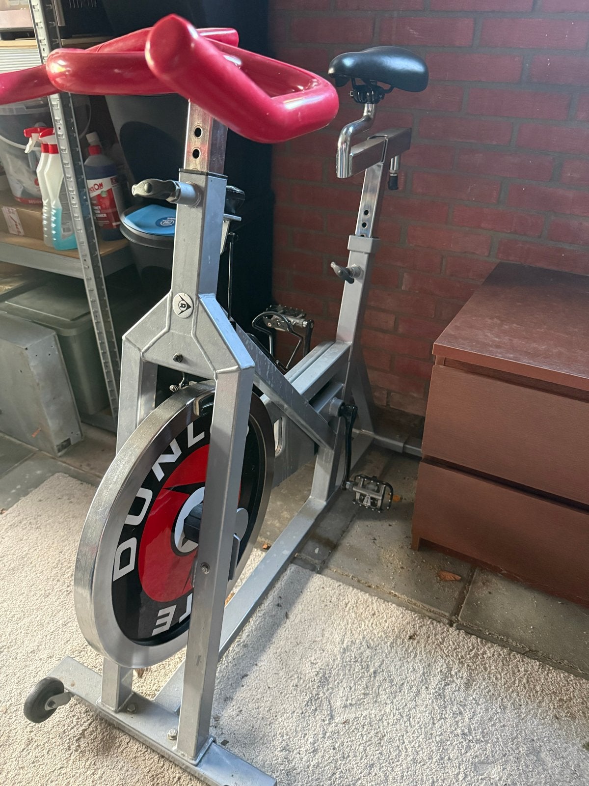 Dunlop Spinningfiets - In hoogte verstelbaar, Ophalen, Gebruikt, Spinningfiets, Metaal