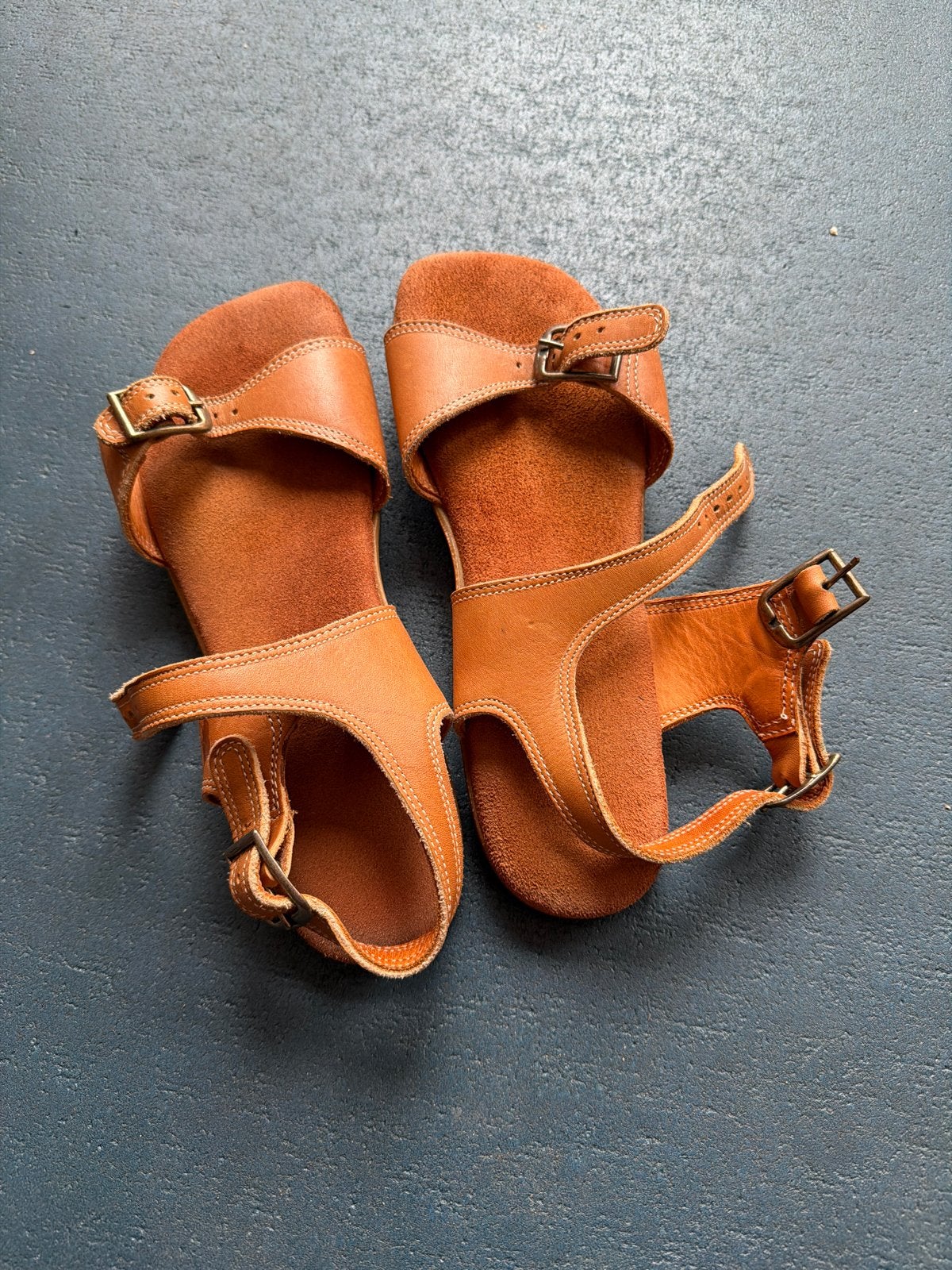 Originele Roots sandalen uit de jaren '70, Ophalen of Verzenden, Gedragen, Bruin, Sandalen of Muiltjes