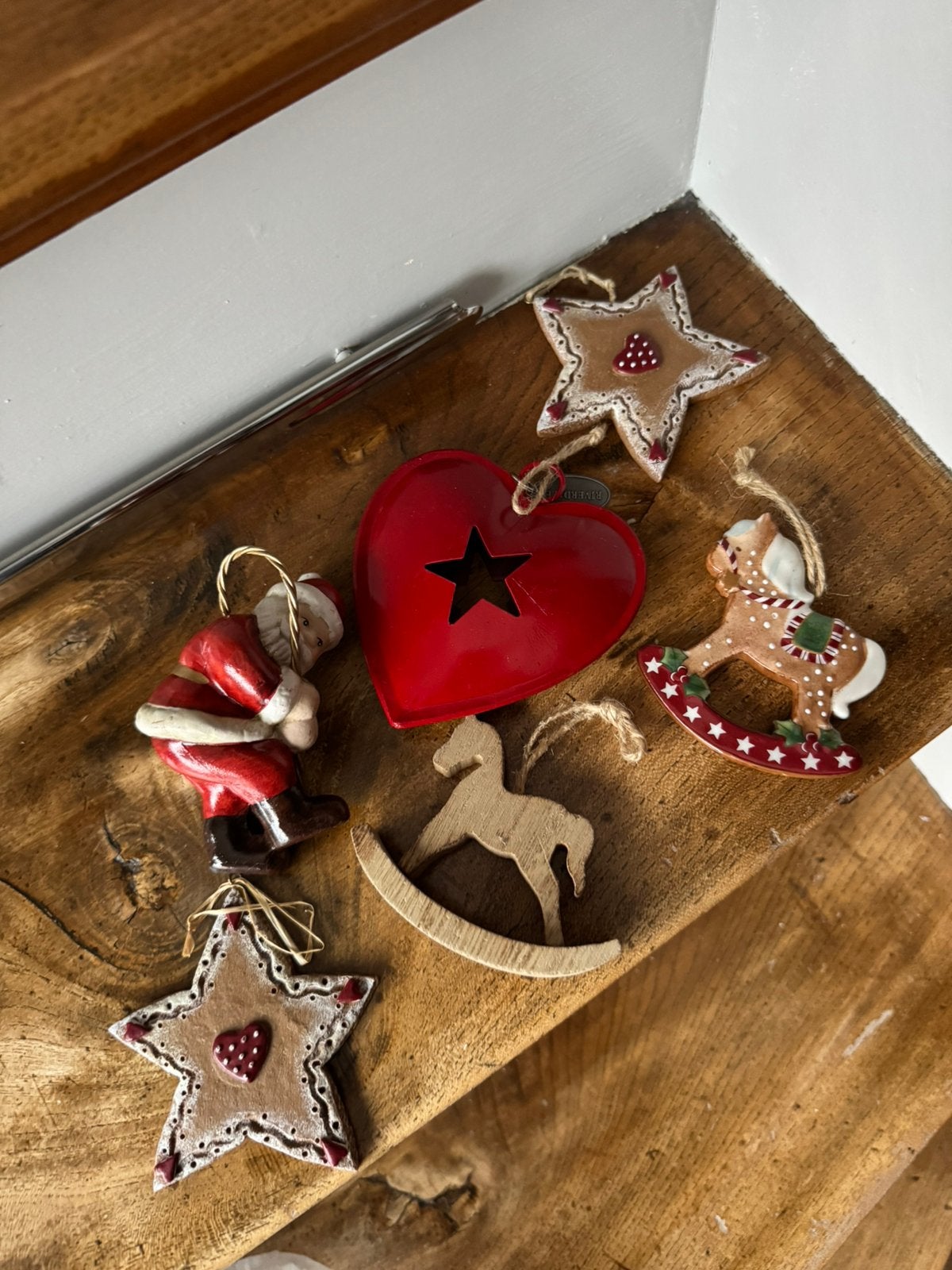 Set Kerst decoratiehangers, Ophalen of Verzenden, Zo goed als nieuw