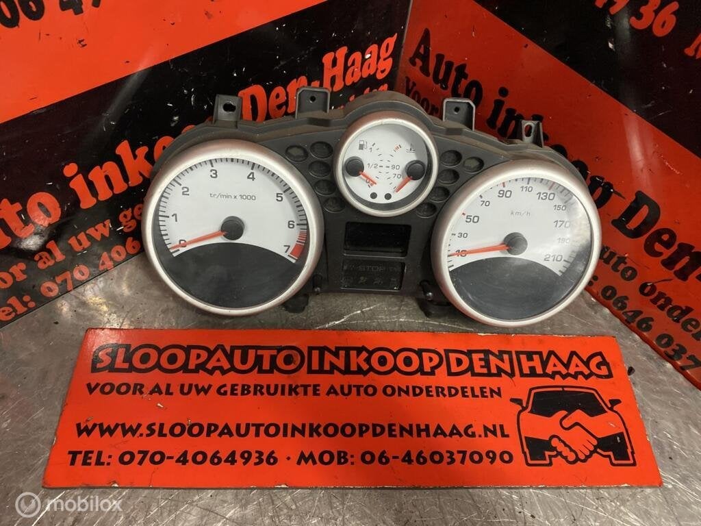 Peugeot 206 + ('09-'12) 1.1/1.4 Tellerhuis - 9666637180, Gebruikt, Ophalen of Verzenden, Peugeot