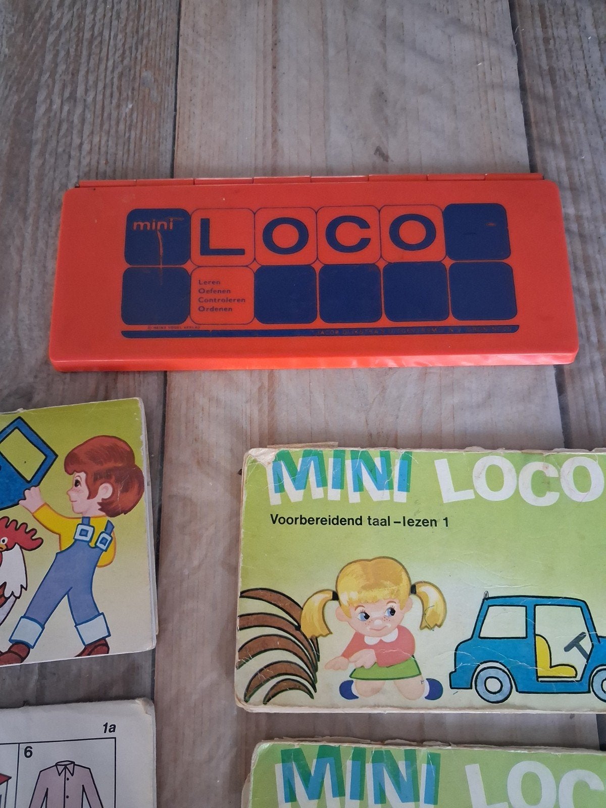 Mini Loco set met boekjes - Educatief spel, Kinderen en Baby's, Ophalen of Verzenden, Gebruikt, Puzzelen