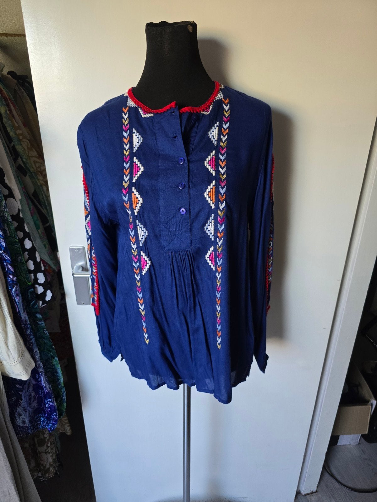 Dames blouse nieuw van place du soleil, Kleding | Dames, Maat 38/40 (M), Blauw, Nieuw, Ophalen of Verzenden