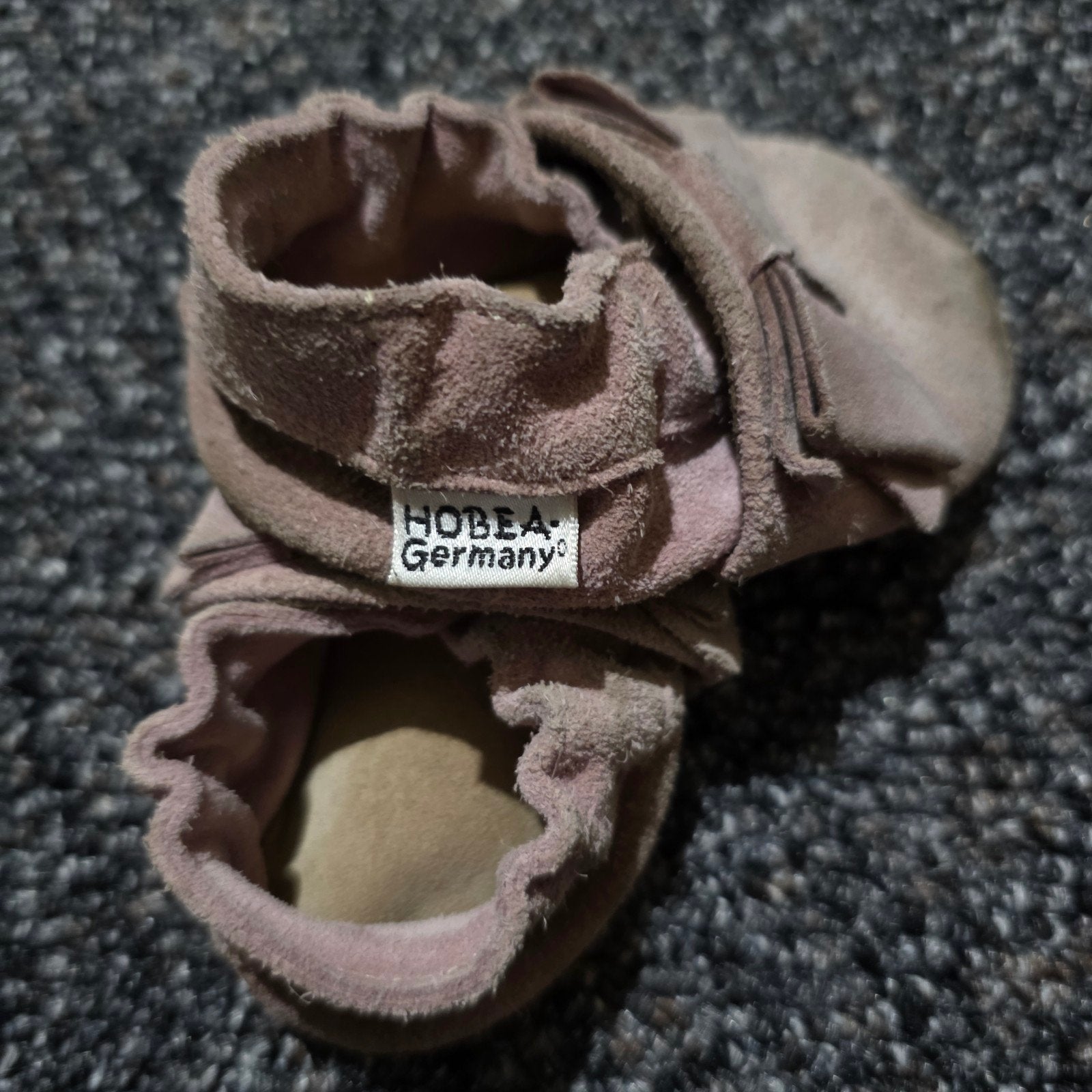 Hobea Germany leren babyslofjes maat 18, Ophalen, Gebruikt, Meisje, Hobea