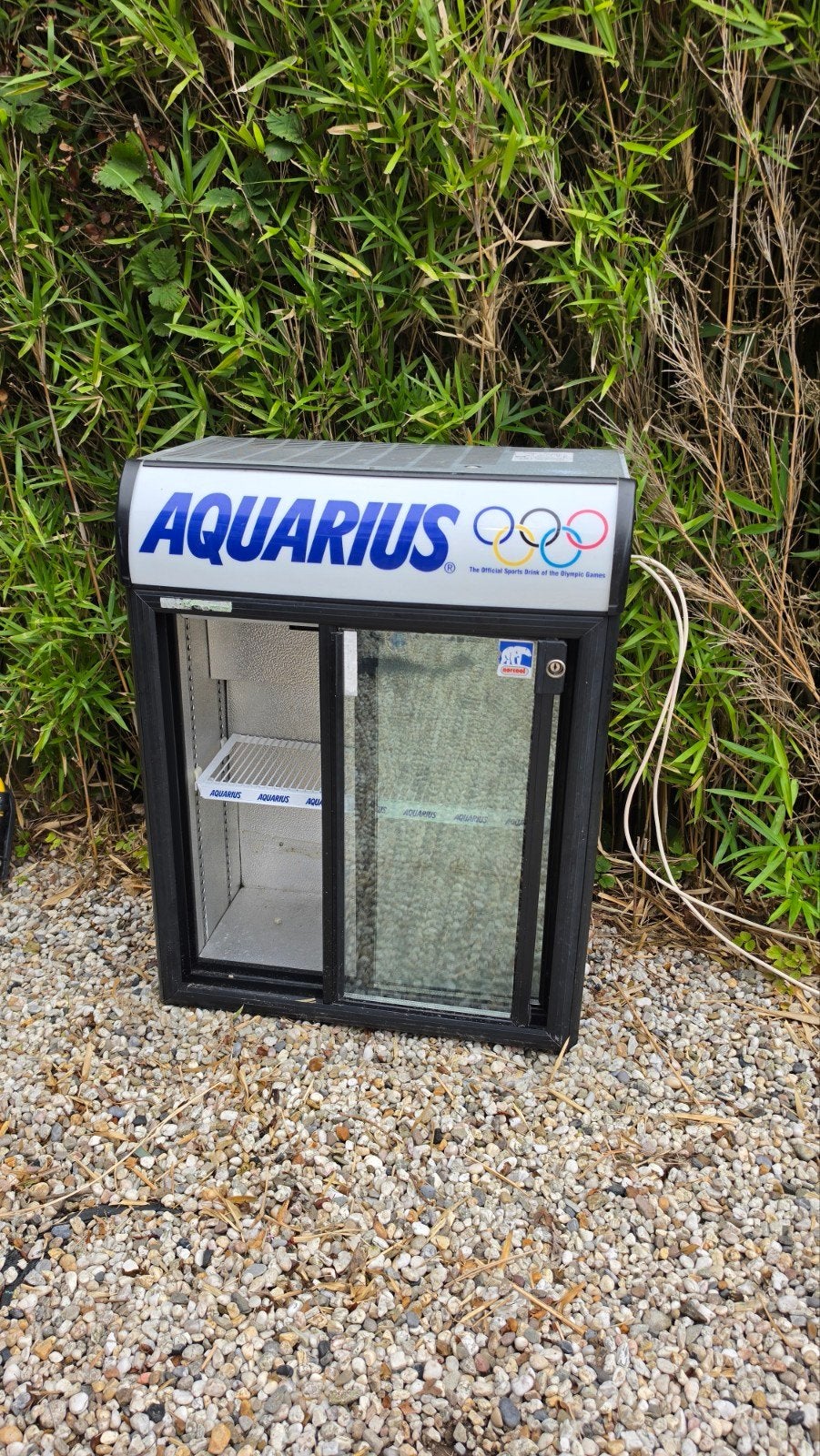 Aquarius barkoelkast / horecakoelkast met glazen schuifdeure, Minder dan 75 liter, Ophalen, Gebruikt, Zonder vriesvak