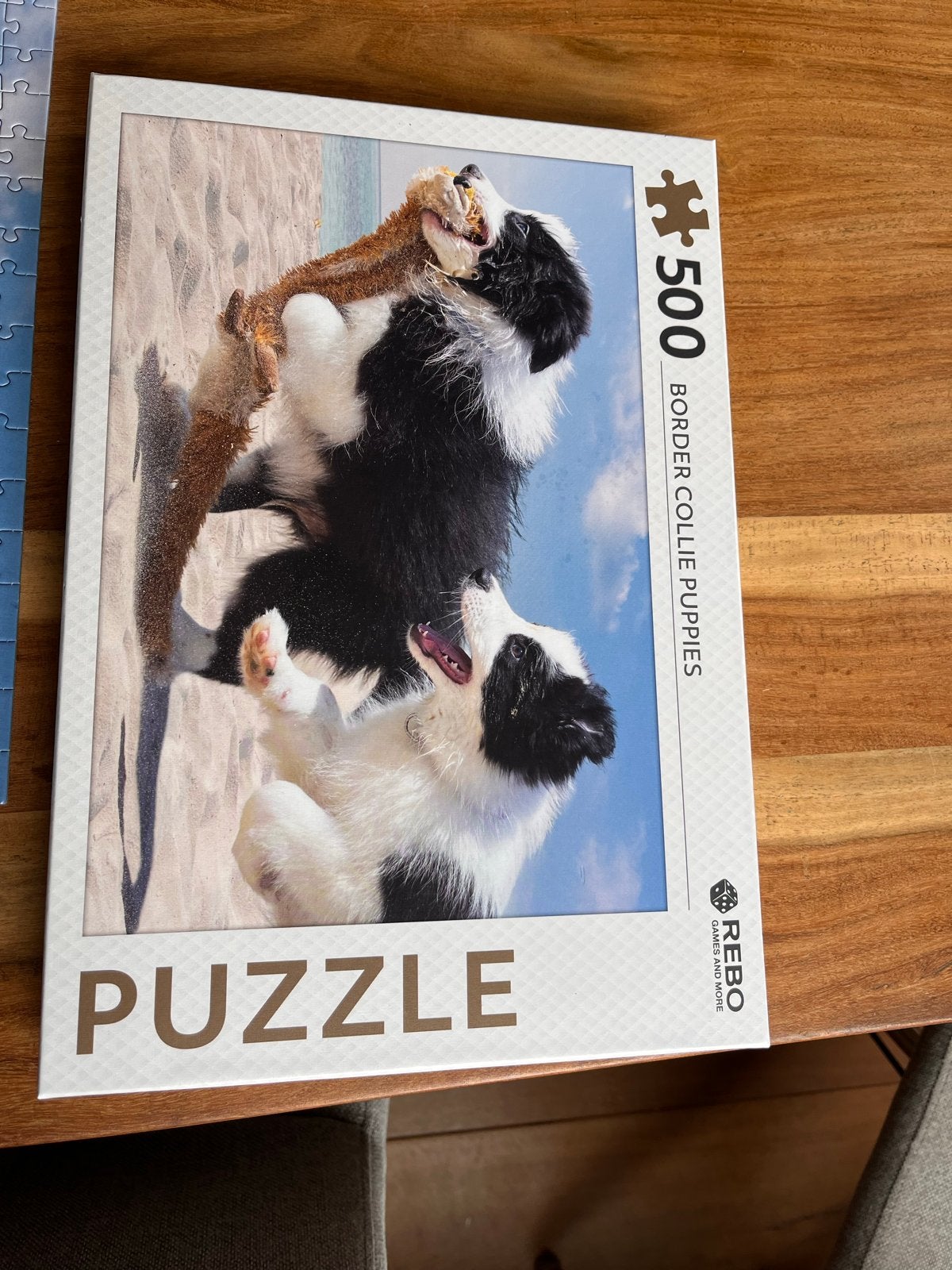 Puzzel 500 stukjes Border Collie Puppies, Ophalen, 500 t/m 1500 stukjes, Zo goed als nieuw, Legpuzzel