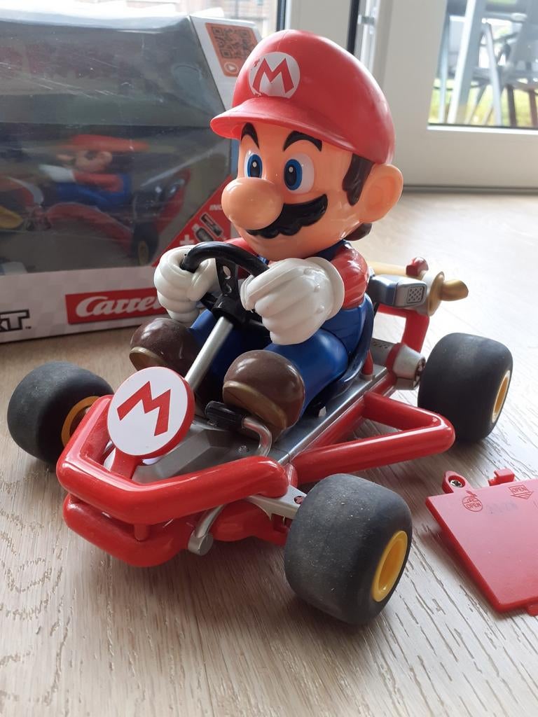 Mario kart afstandbestuurbare auto, Ophalen of Verzenden, Zo goed als nieuw, Afstandsbediening