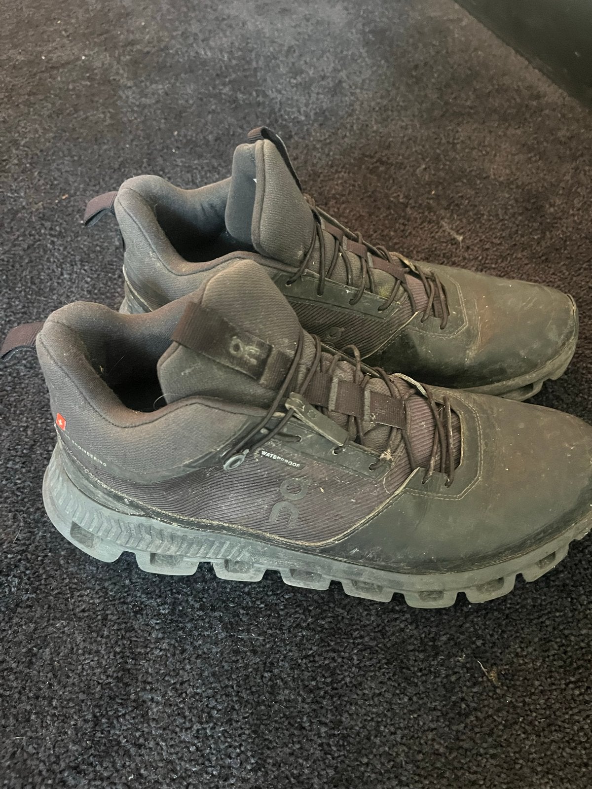 On Running Cloudrock Waterproof wandelschoenen maat 44.5, Ophalen of Verzenden, Gedragen, Zwart, Wandelschoenen of Bergschoenen
