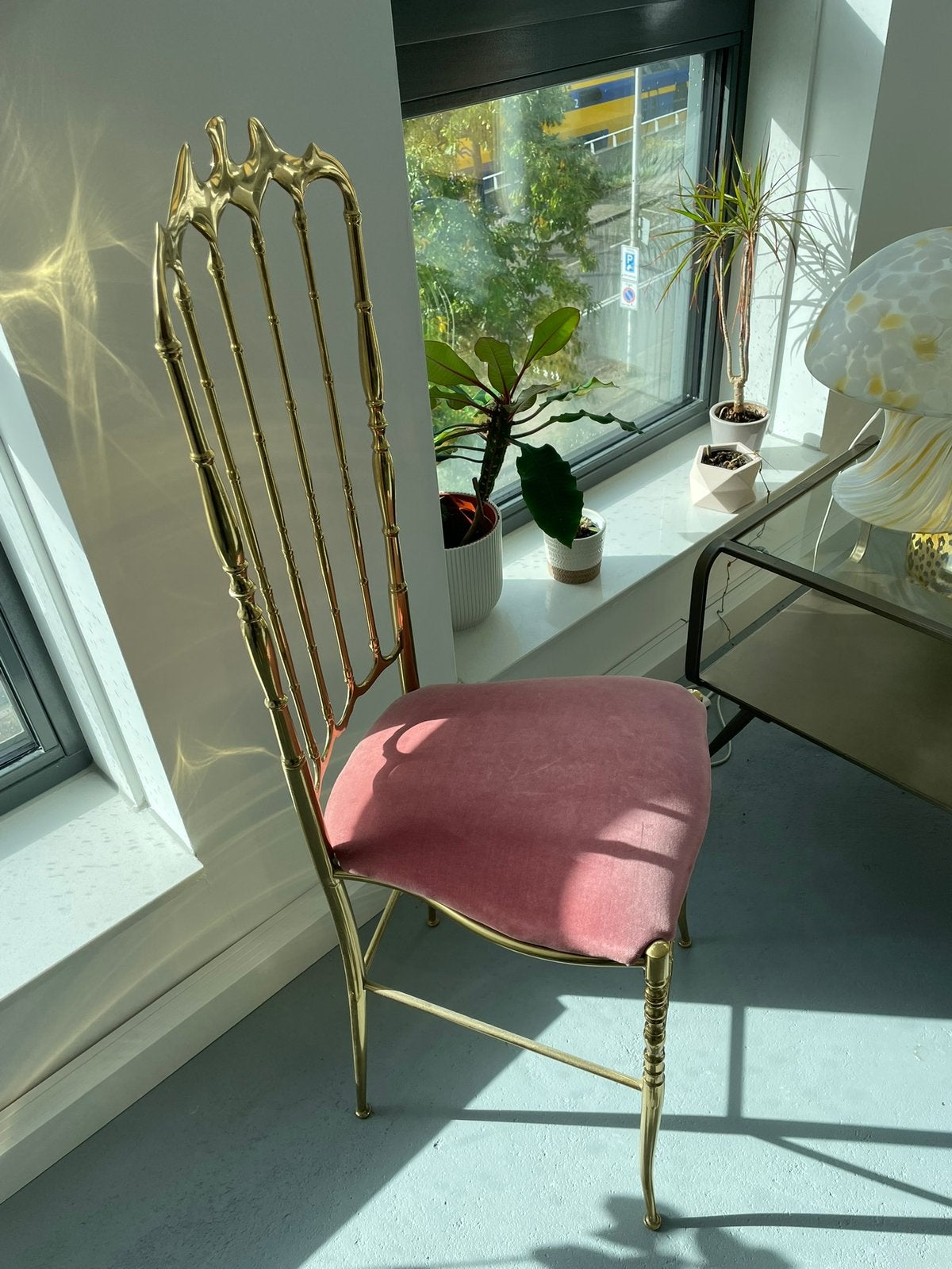 Chiavari stoel koper hollywood regency roze goud, Ophalen of Verzenden