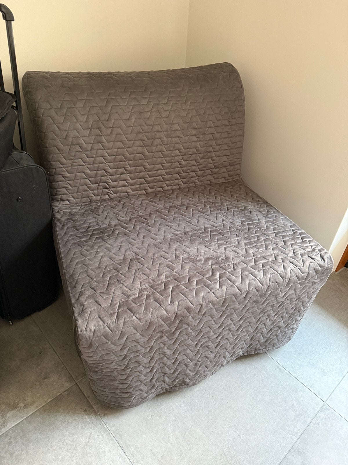 Ikea slaap fauteuil, Ophalen, Eenpersoons, 75 tot 100 cm, Zo goed als nieuw