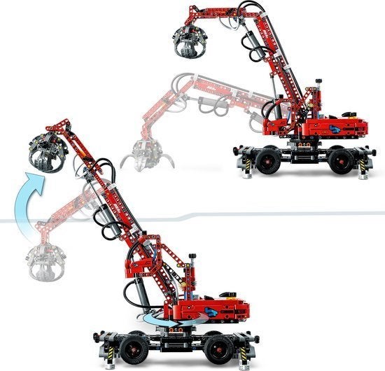 LEGO Technic Overslagkraan - 42144, Kinderen en Baby's, Inclusief instructies, Lego, Ophalen of Verzenden, Zo goed als nieuw