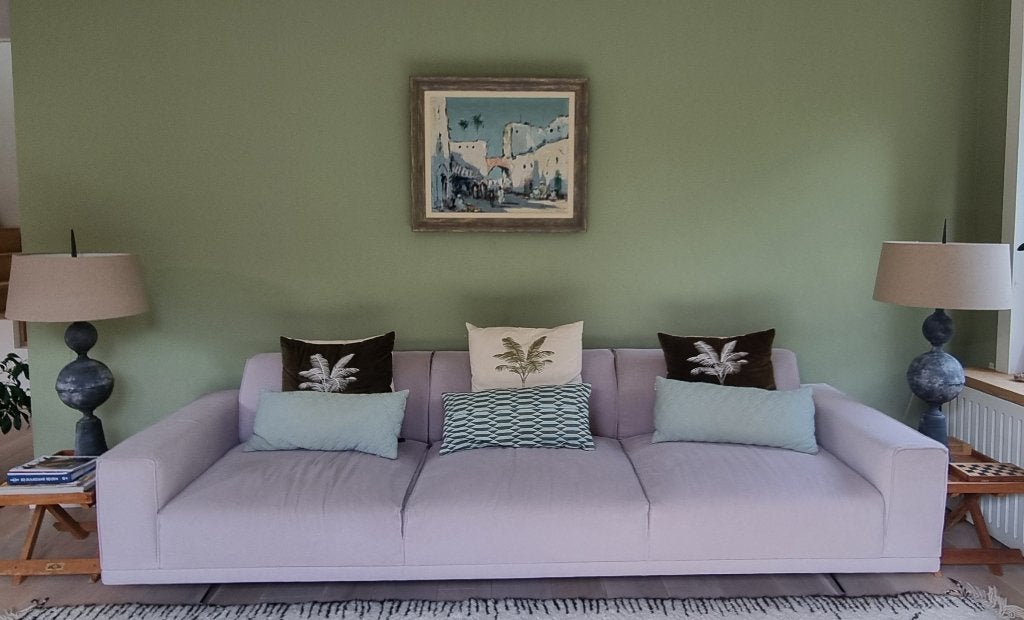 Uniek paar gietijzeren tafellampen, 93cm hoog, Ophalen, Gebruikt, Vintage, Metaal