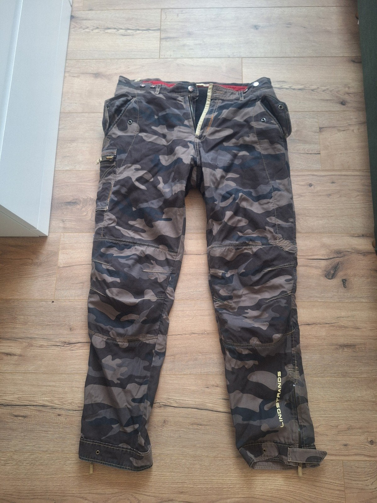 Lindstrands Camouflage Motorbroek Maat L, Heren, Ophalen of Verzenden, Broek | textiel, Lindstrands