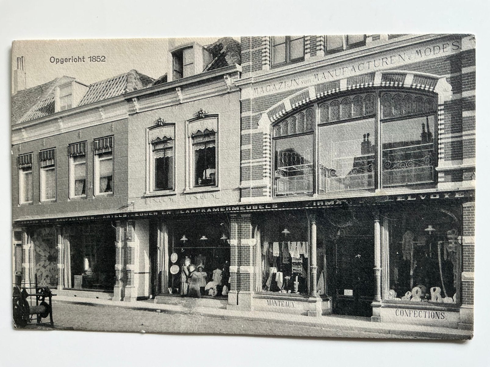 Vlissingen L. Groenewoud reclamekaart winkel firma Delvoye, Verzenden, Voor 1920, Ongelopen, Zeeland
