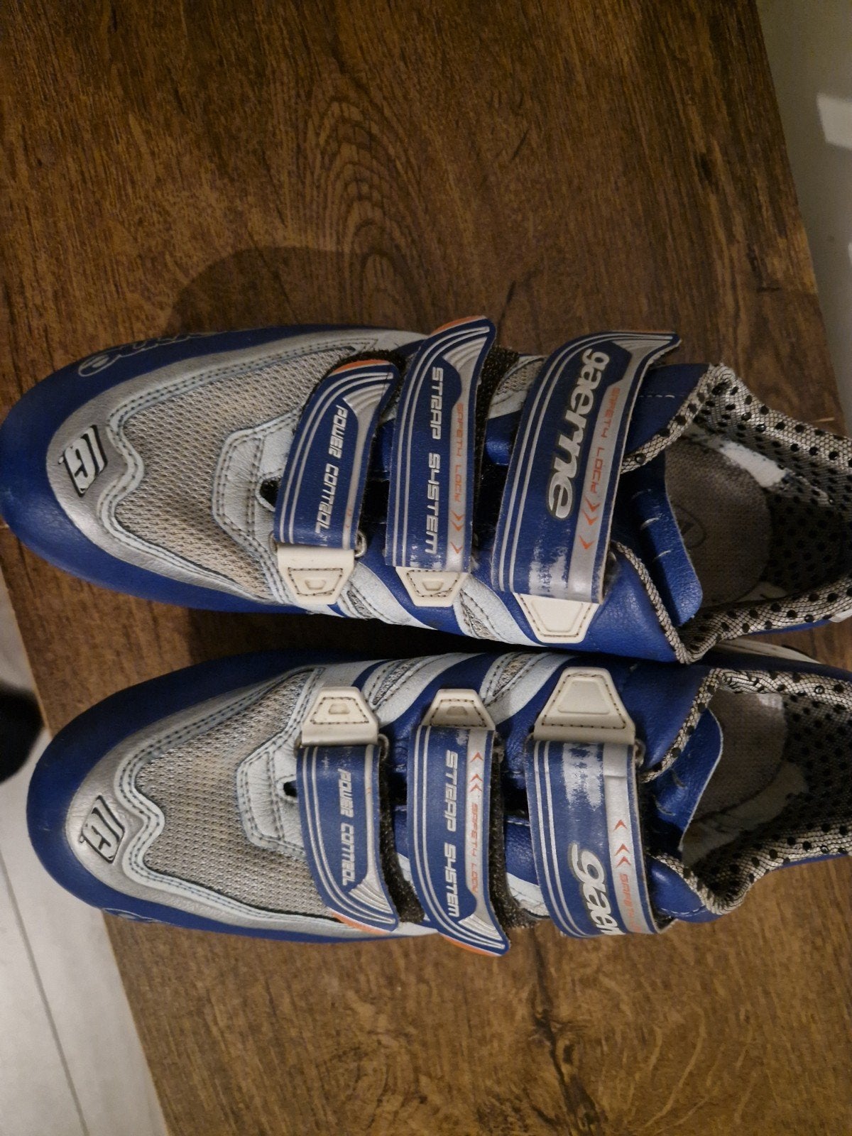 Gaerne fietsschoenen - Blauw/Wit - Gebruikt, Gebruikt, Dames, Schoenen, Overige maten