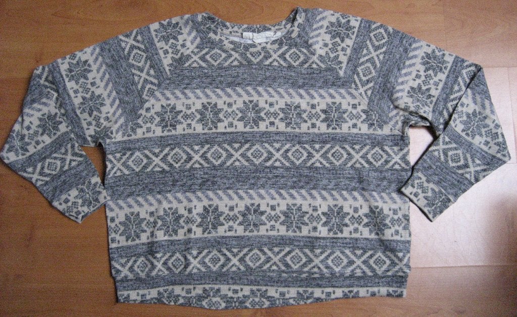Sweater L.O.G.G. H&M 38/M met Noorse print, Maat 38/40 (M), H&M, Ophalen of Verzenden, Zo goed als nieuw