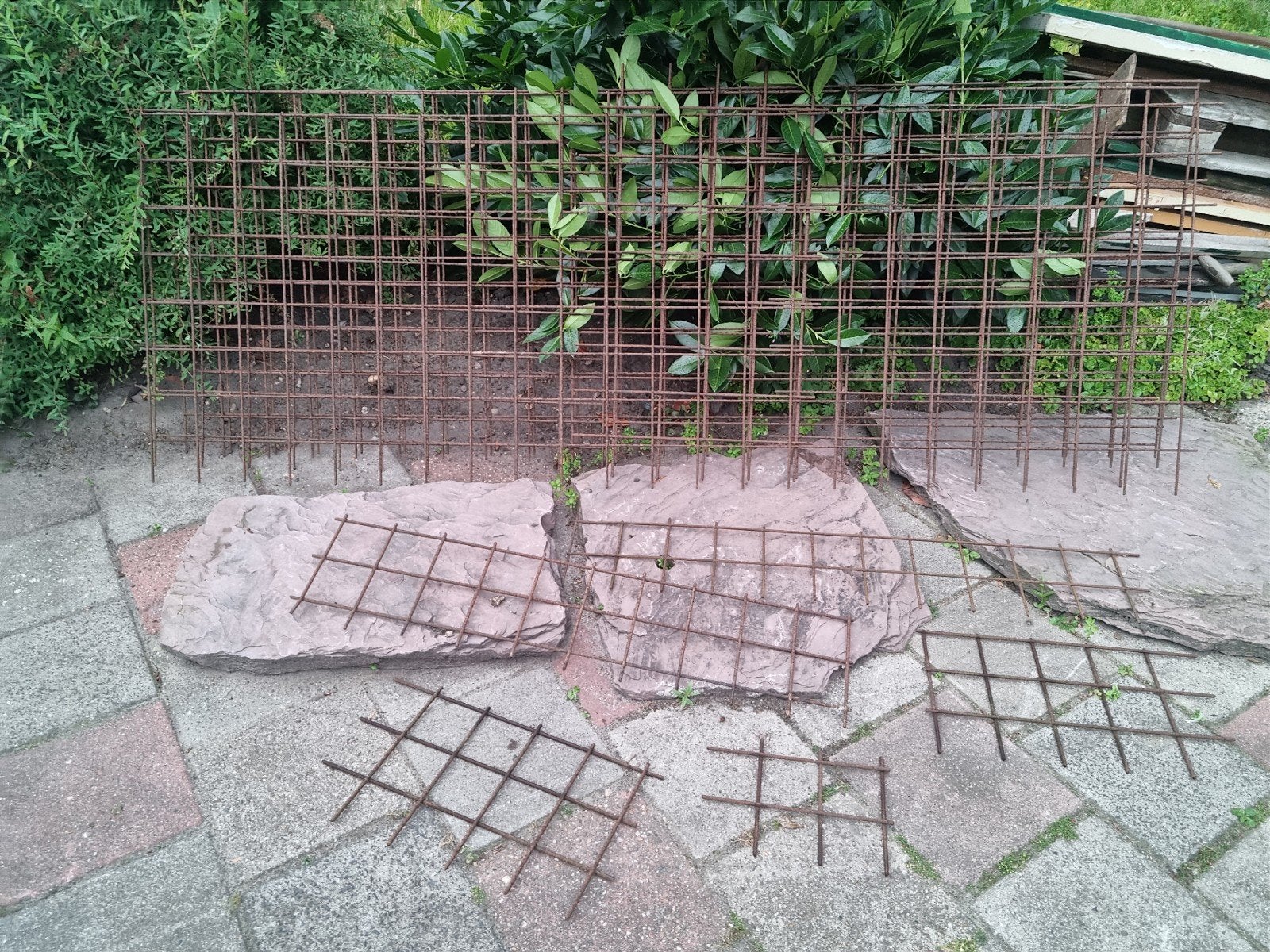 6 stuks betongaas - beton gaas draadmatten hekwerk 225 x 80c, Ophalen, Minder dan 10 meter