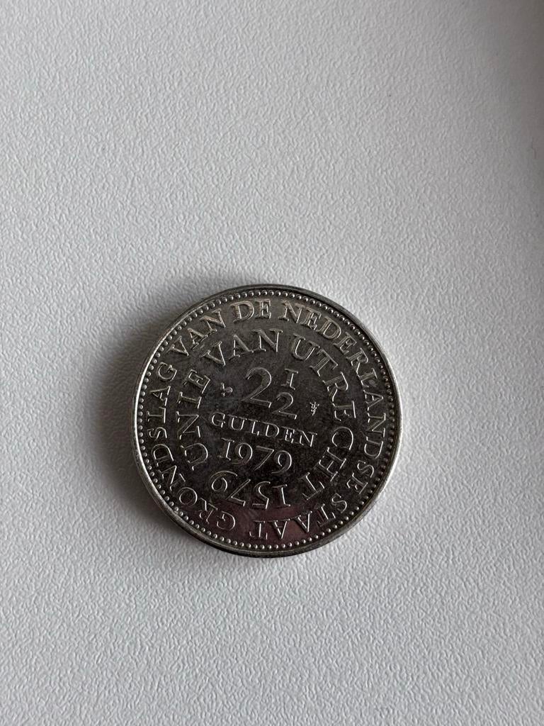 Rijksdaalder (2,5 gulden) | 1979 Unie van Utrecht Juliana, Postzegels en Munten, Munten | Nederland, Ophalen of Verzenden, Koningin Juliana
