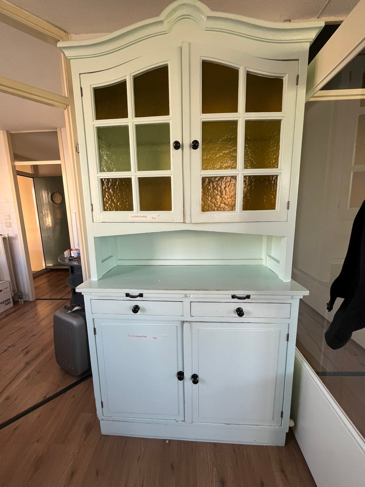 Mintgroene buffetkast, Ophalen, Minder dan 50 cm, Zo goed als nieuw, Minder dan 100 cm