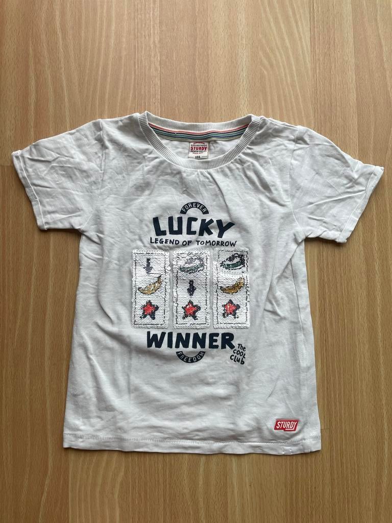 Sturdy shirt jongen maat 104 reverseble pailetten, Ophalen of Verzenden, Zo goed als nieuw, Jongen, Shirt of Longsleeve