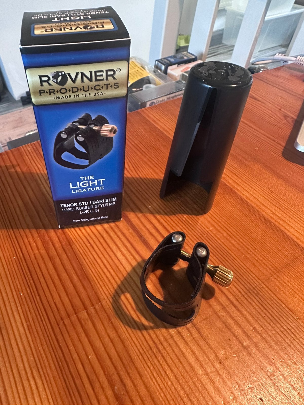 TE KOOP: rietbinder tenor of baritonsax Rovner light (zgan), Muziek en Instrumenten, Ophalen of Verzenden, Nieuw, Tenor