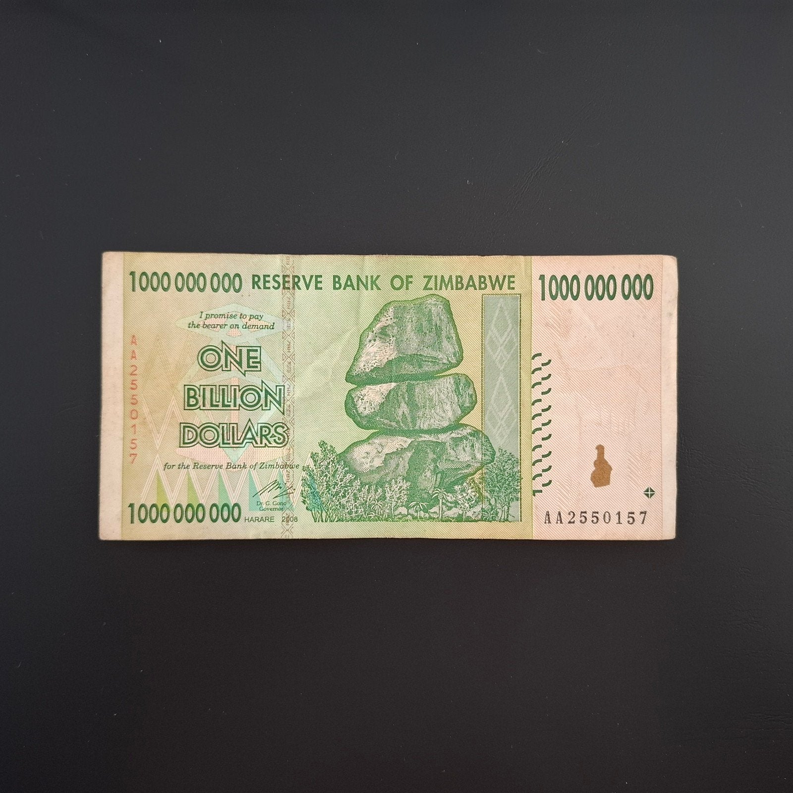 1000000000 dollar Zimbabwe #008, Verzenden, Zimbabwe, Los biljet