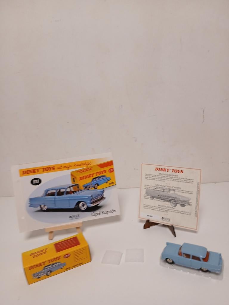 Opel kapitan lichtblauw dinky toys atlas, Hobby en Vrije tijd, Modelauto's | 1:43, Ophalen of Verzenden, Auto, Dinky Toys