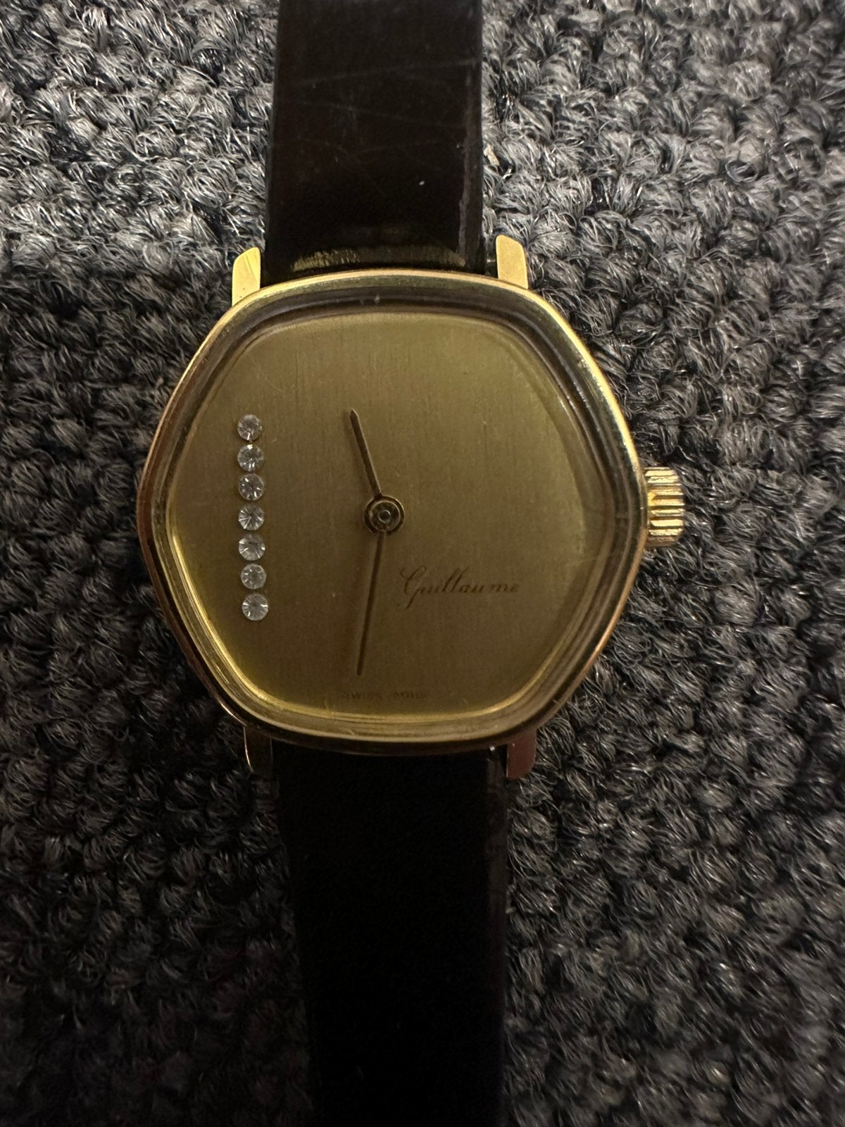 Horloge mechanisch Guillaume, Overige merken, Leer, Staal, Polshorloge