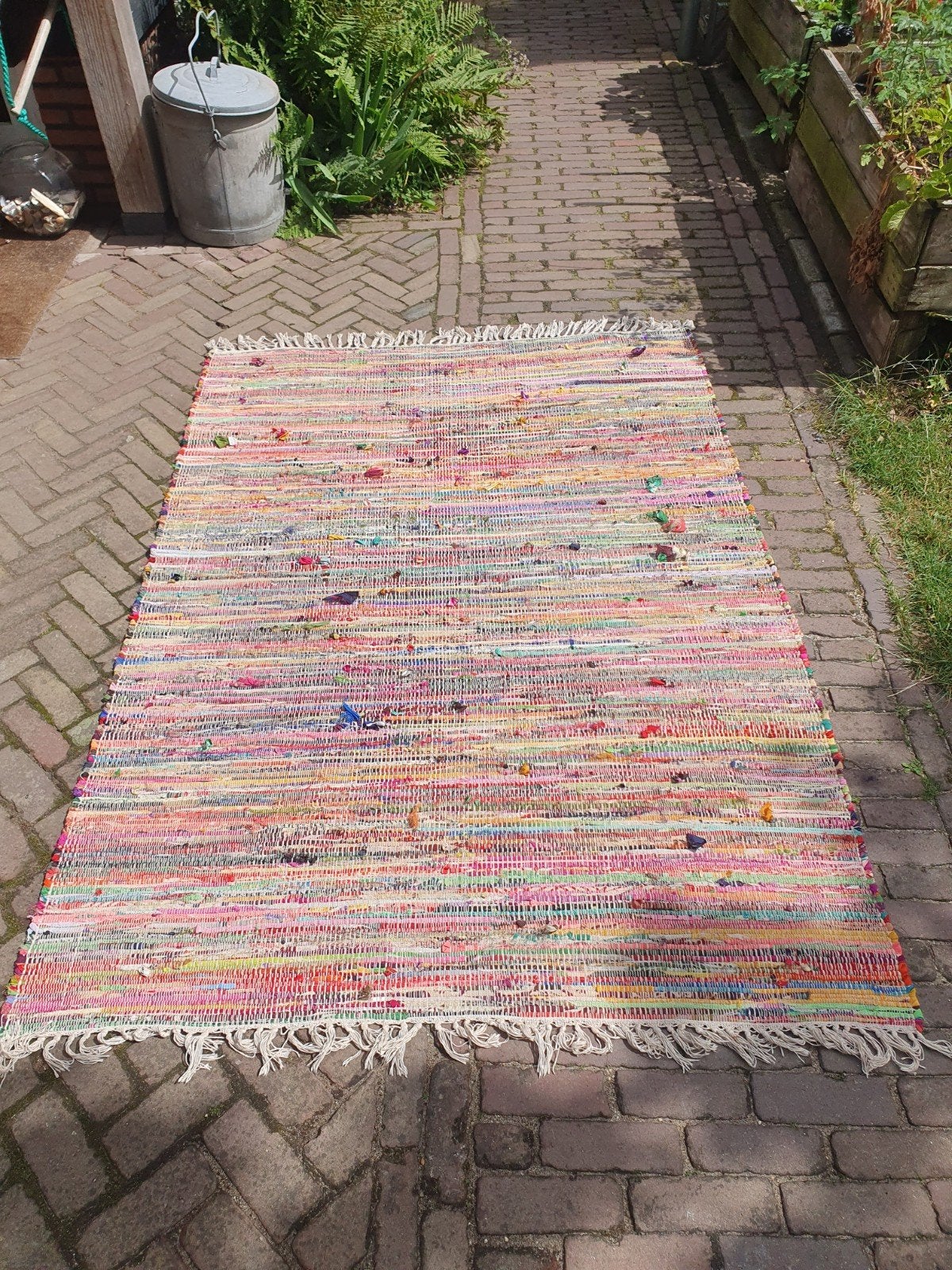 Bohemian voddenkleed - Zweeds Loppis stijl, Huis en Inrichting, Stoffering | Tapijten en Kleden, Ophalen, 100 tot 150 cm, Onbekend