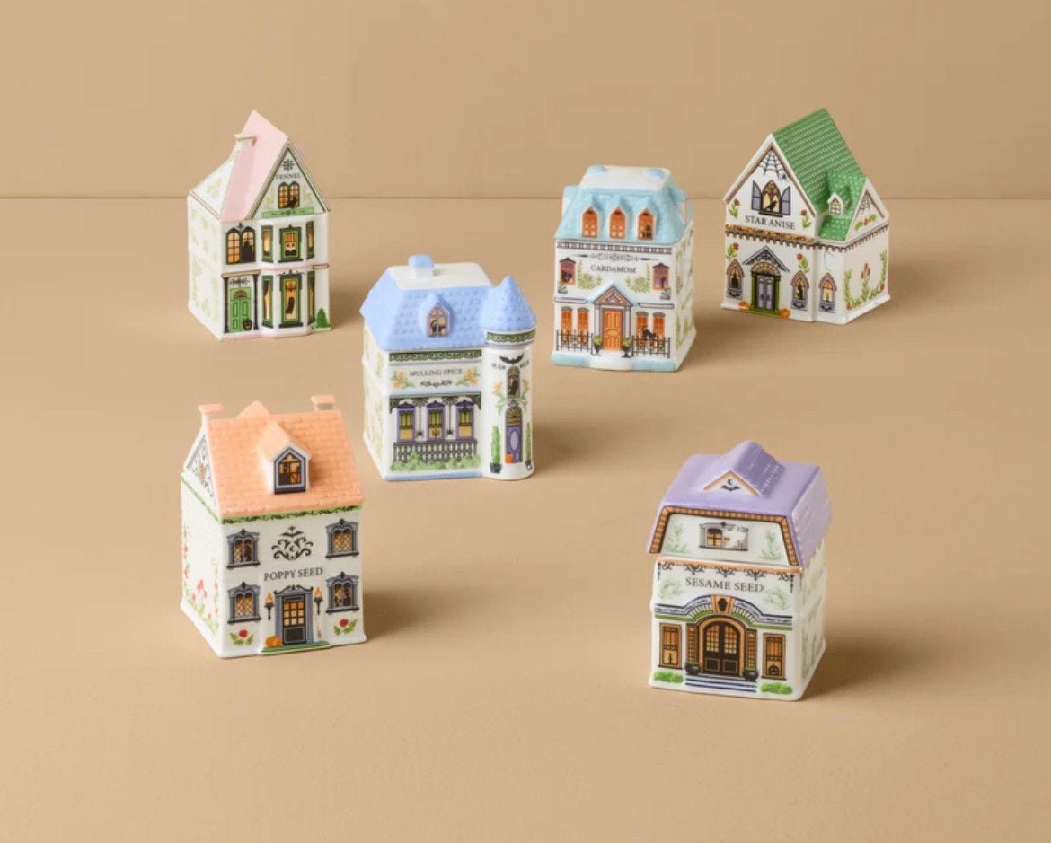 Lenox Spice Village Halloween set huisjes, Ophalen of Verzenden