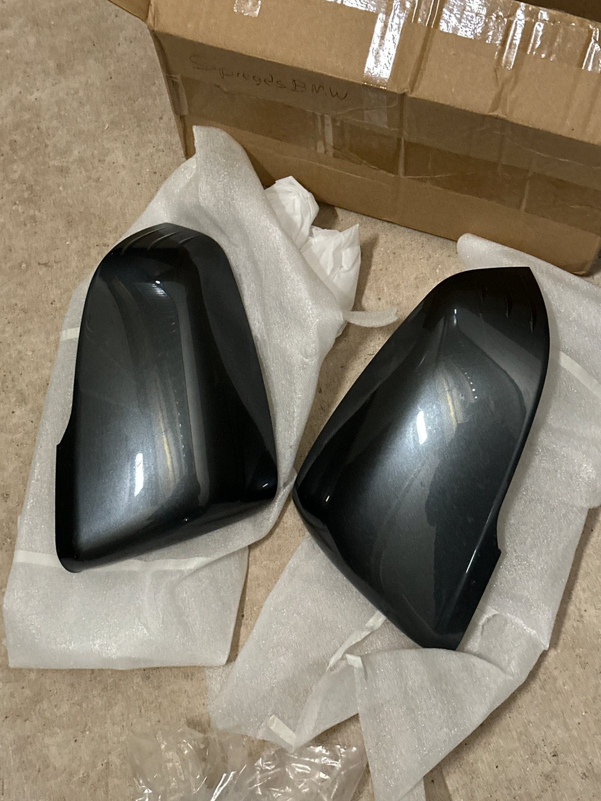 Spiegelkappen BMW Mineralgrau B39 (F40, F44, F48, F39, G29), Ophalen of Verzenden, Gebruikt, BMW