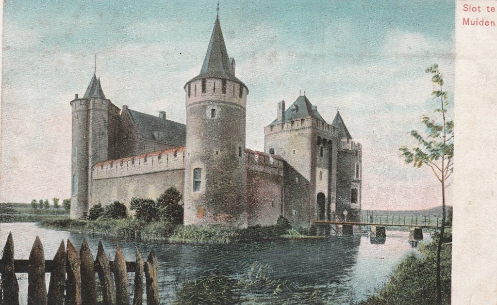 slot te muiden, Verzamelen, Ansichtkaarten | Nederland, Ophalen of Verzenden, Voor 1920