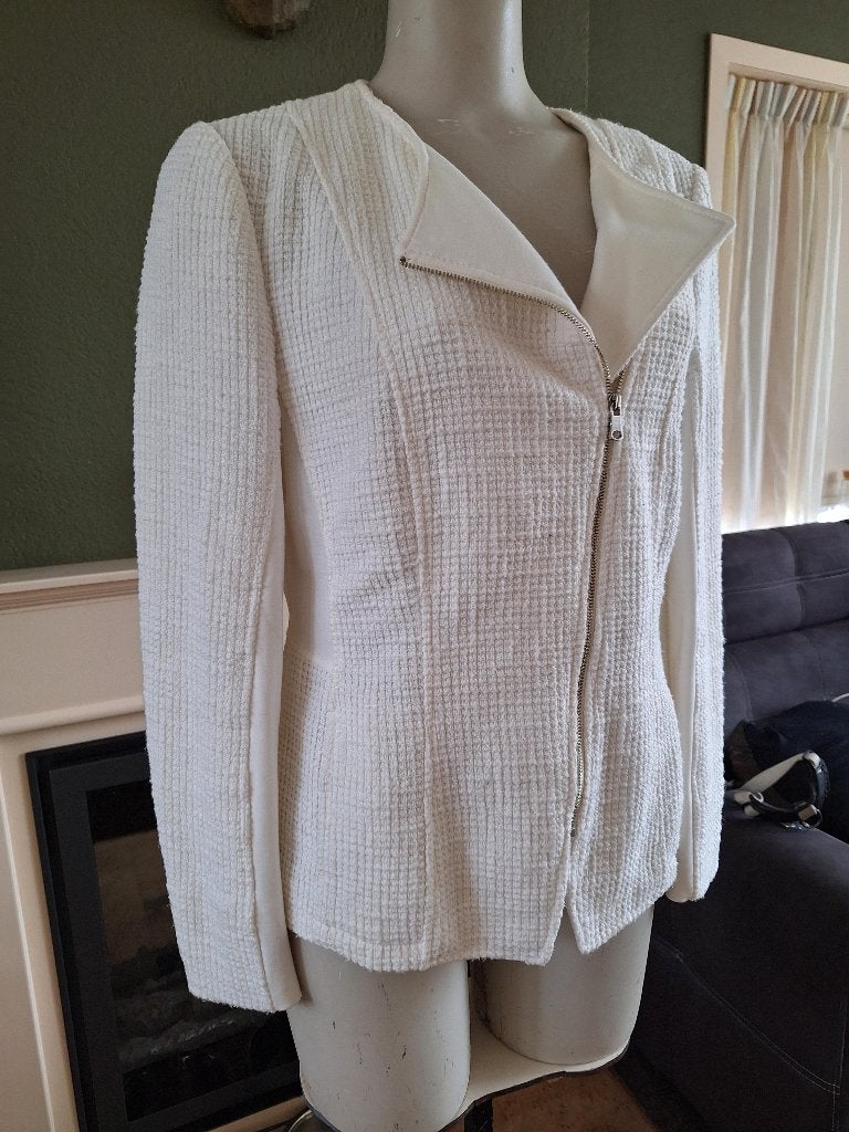 Gerry Weber prachtig wit jasje blazer 40 M in topstaat, Maat 38/40 (M), Verzenden, Wit, Zo goed als nieuw