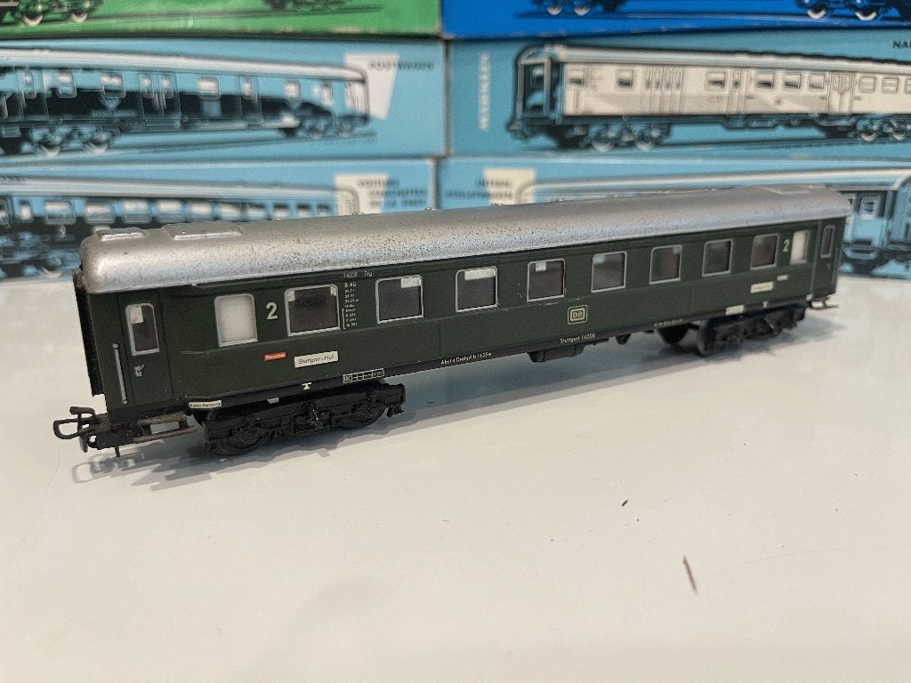 Märklin 4037 passagierswagon DB Duitsland, 2e klasse 14208, Wisselstroom, Gebruikt, Wagon, Ophalen of Verzenden
