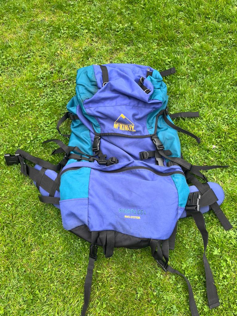 Mckinley Sherpa 55L backpack, Sport en Fitness, Bergsport en Wandelen, Zo goed als nieuw, Rugzak, Ophalen