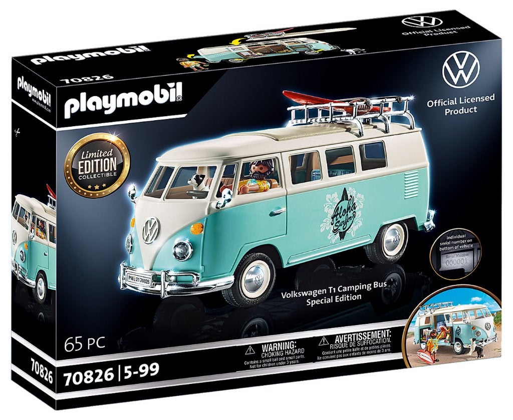 PLAYMOBIL Cars 70826 Volkswagen VW T1 CampingBus 65 delig, Complete set, Voertuig, Nieuw, Ophalen of Verzenden